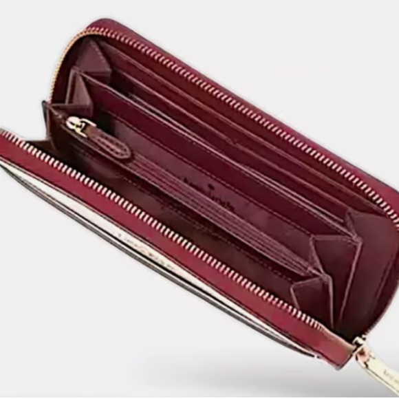 NWT NEW Kate Spade Madison Leather Large Continental Zip Wallet Lilac Moon KC509 - Picture 2 of 8